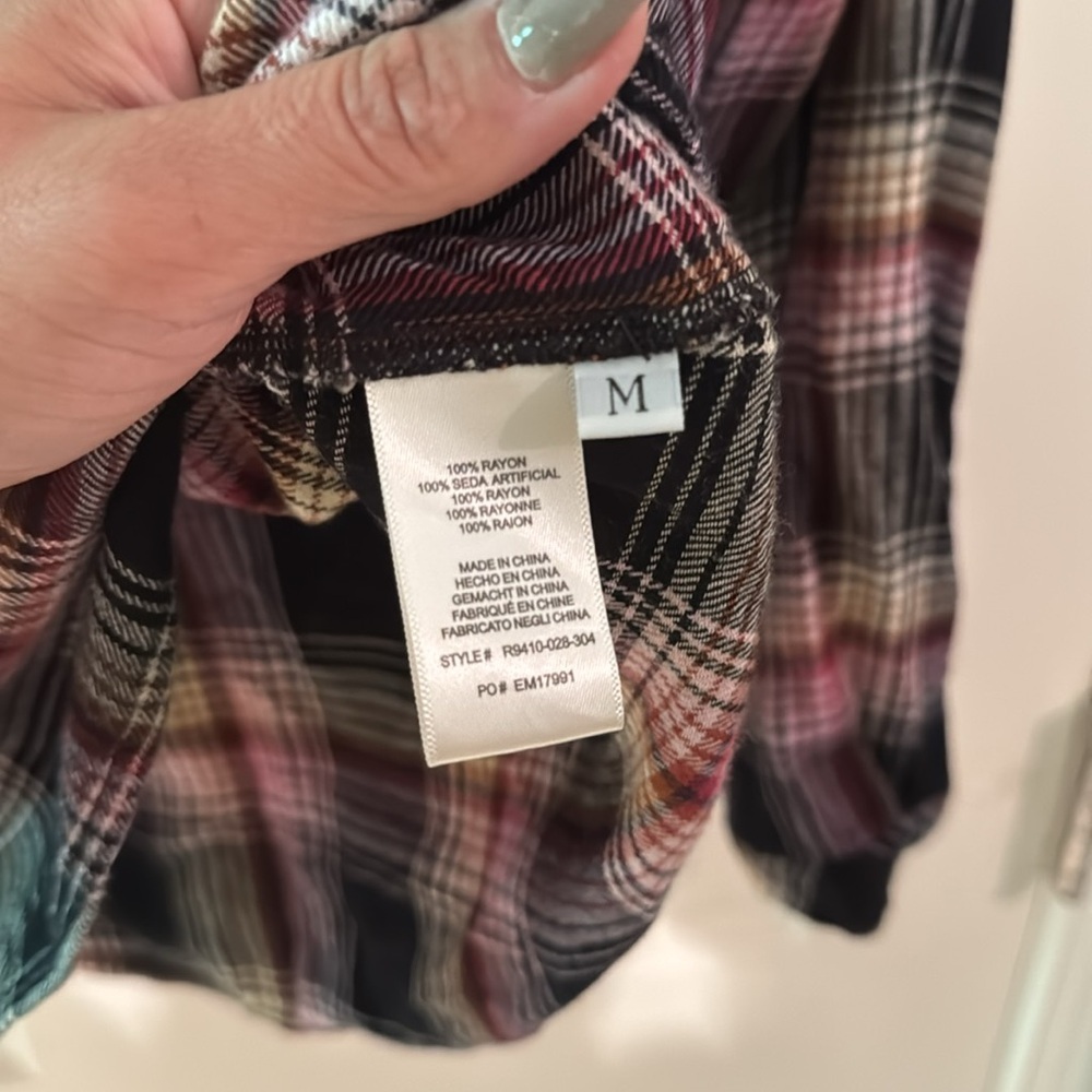 Anthropologie, Cloth and‎ Stone flannel, M - Picture 4 of 5